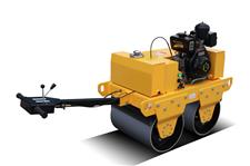 Walking behind double drum vibratory roller diesel engine 9hp roller compactor